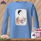 MyDesigns Physical Item S / Carolina Blue Georgia O-Sew - Resting Stitch Face ~ Long Sleeve Tee