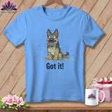 MyDesigns Physical Item S / Carolina Blue German Shepherd Helper ~ Relaxed Fit Tee