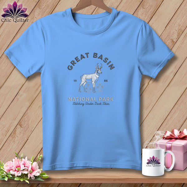 MyDesigns Physical Item S / Carolina Blue Great Basin National Park, Stitchin In Beauty ~ Relaxed Fit Tee