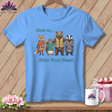 MyDesigns Physical Item S / Carolina Blue How to… Hide Your Stash ~ Relaxed Fit Tee