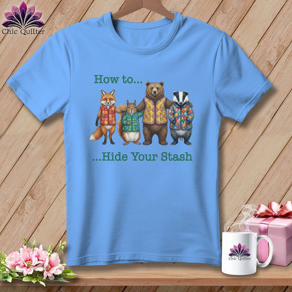 MyDesigns Physical Item S / Carolina Blue How to… Hide Your Stash ~ Relaxed Fit Tee