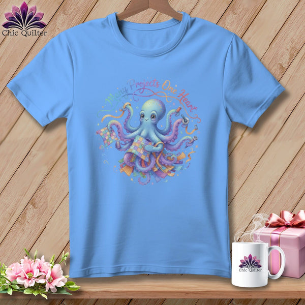 MyDesigns Physical Item S / Carolina Blue Many Projects One Heart ~ Relaxed Fit Tee