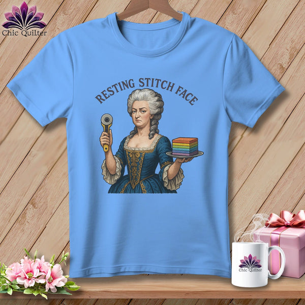 MyDesigns Physical Item S / Carolina Blue Marie FabCakes-Nette - Resting Stitch Face ~ Relaxed Fit Tee