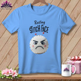 MyDesigns Physical Item S / Carolina Blue Ouch - Resting Stitch Face ~ Relaxed Fit Tee