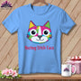 MyDesigns Physical Item S / Carolina Blue Patchwork Smile - Resting Stitch Face ~ Relaxed Fit Tee