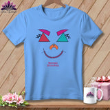 MyDesigns Physical Item S / Carolina Blue Psychedelic Face - Resting Stitch Face ~ Relaxed Fit Tee