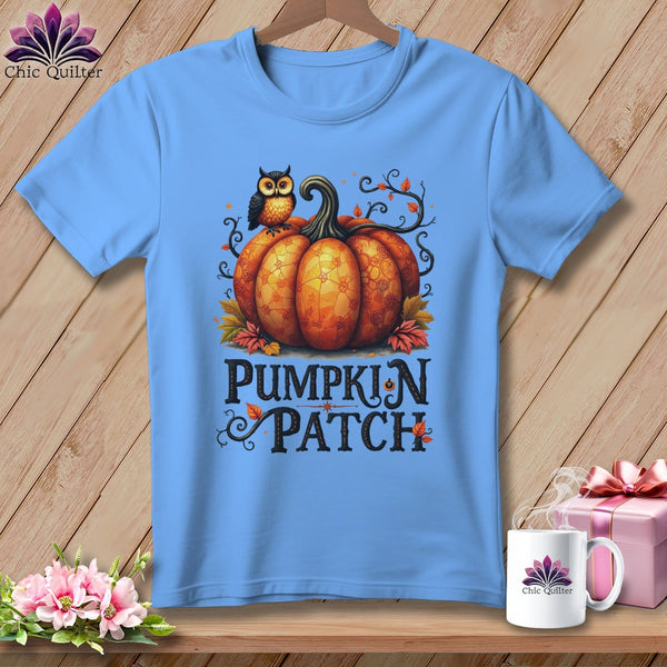 MyDesigns Physical Item S / Carolina Blue Pumpkin Patch ~ Relaxed Fit Tee