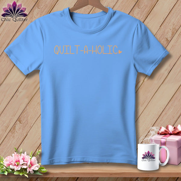 MyDesigns Physical Item S / Carolina Blue Quilt-A-Holic ~ Relaxed Fit Tee