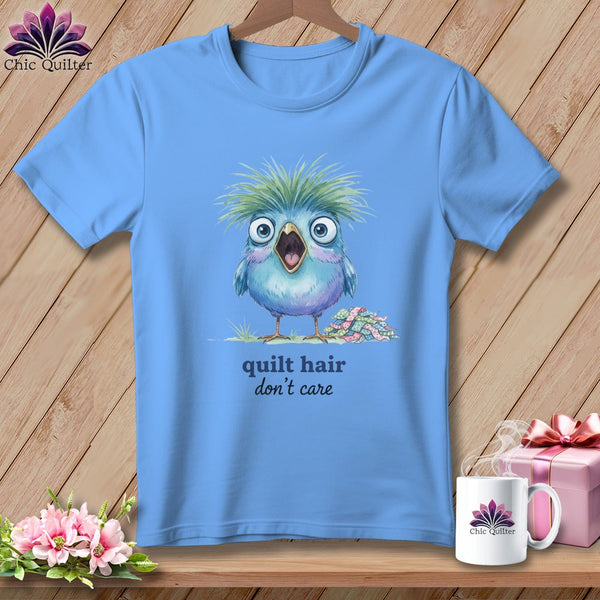 MyDesigns Physical Item S / Carolina Blue Quilt Hair Don’t Care ~ Frizzle Mae ~ Relaxed Fit Tee
