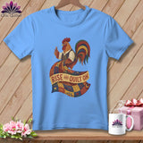MyDesigns Physical Item S / Carolina Blue Rise & Quilt On ~ Relaxed Fit Tee