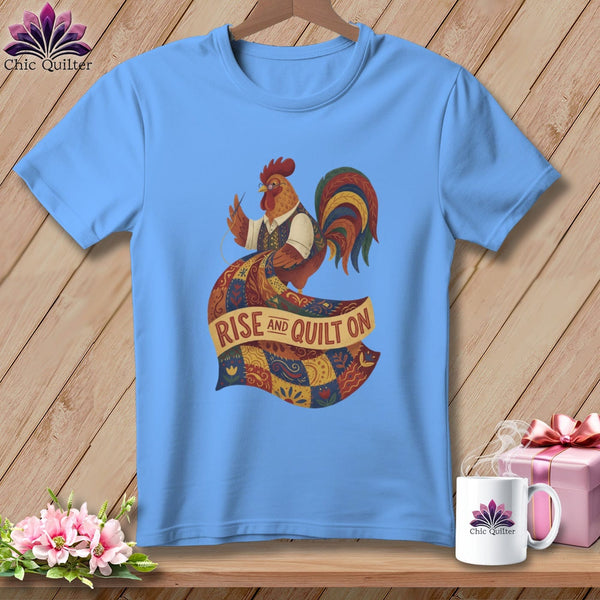 MyDesigns Physical Item S / Carolina Blue Rise & Quilt On ~ Relaxed Fit Tee