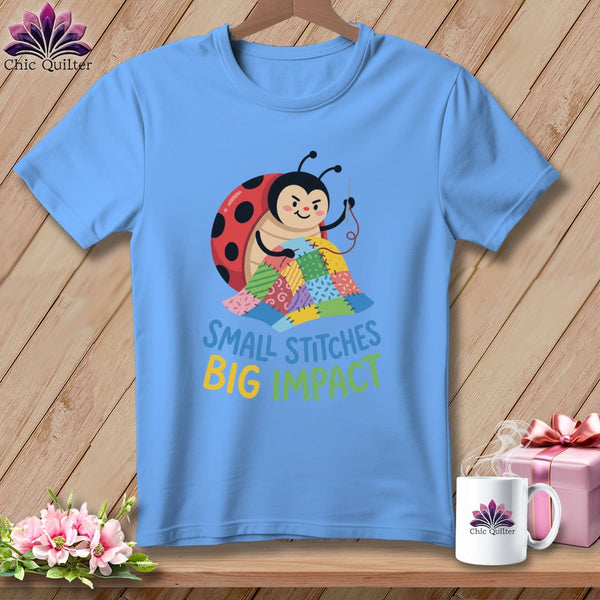 MyDesigns Physical Item S / Carolina Blue Small Stitches Big Impact ~ Relaxed Fit Tee
