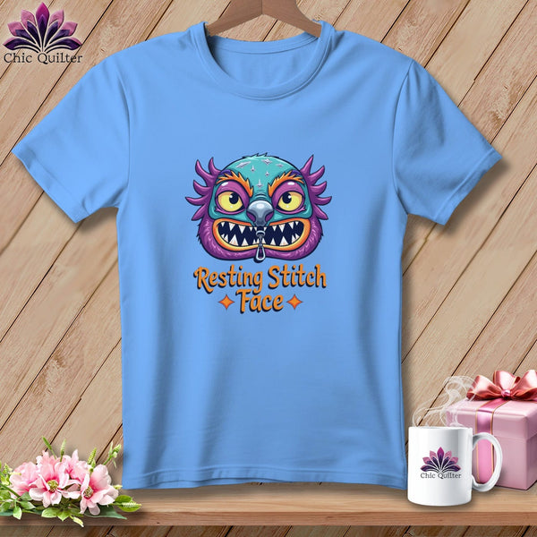 MyDesigns Physical Item S / Carolina Blue Snipzilla - Resting Stitch Face ~ Relaxed Fit Tee