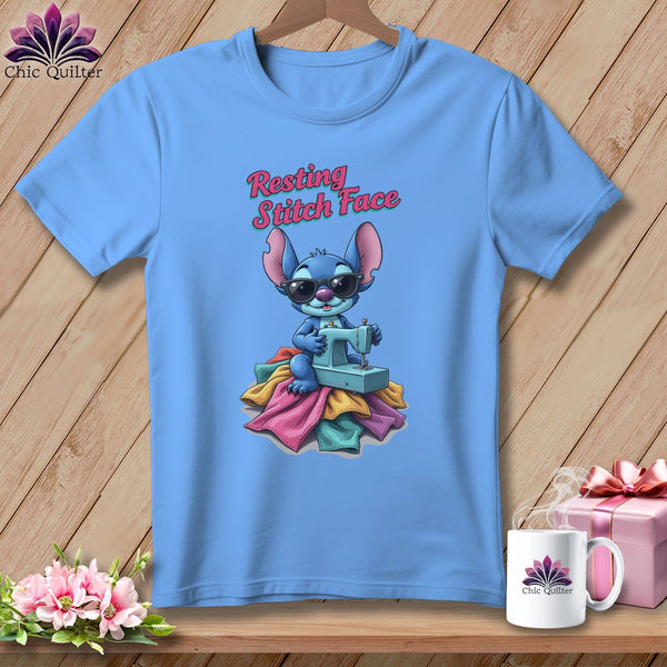 MyDesigns Physical Item S / Carolina Blue Snither Stitcher - Resting Stitch Face ~ Relaxed Fit Tee