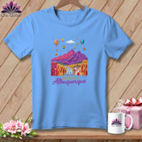 MyDesigns Physical Item S / Carolina Blue Stitchin' in Albuquerque ~ Relaxed Fit Tee