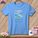 MyDesigns Physical Item S / Carolina Blue Stitchin' in Anchorage ~ Relaxed Fit Tee