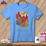 MyDesigns Physical Item S / Carolina Blue Stitchin' in Arizona ~ Relaxed Fit Tee