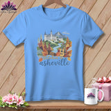MyDesigns Physical Item S / Carolina Blue Stitchin' in Asheville ~ Relaxed Fit Tee