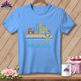 MyDesigns Physical Item S / Carolina Blue Stitchin' in Atlantic City ~ Relaxed Fit Tee