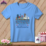 MyDesigns Physical Item S / Carolina Blue Stitchin' in Baltimore ~ Relaxed Fit Tee
