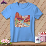 MyDesigns Physical Item S / Carolina Blue Stitchin' in Big Bend ~ Relaxed Fit Tee