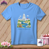 MyDesigns Physical Item S / Carolina Blue Stitchin' in Bismarck ~ Relaxed Fit Tee