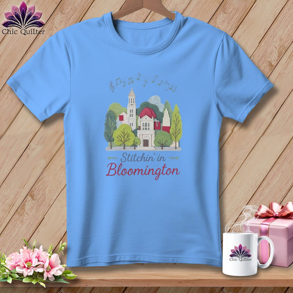MyDesigns Physical Item S / Carolina Blue Stitchin' in Bloomington ~ Relaxed Fit Tee