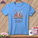 MyDesigns Physical Item S / Carolina Blue Stitchin' in Boston ~ Relaxed Fit Tee