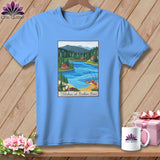 MyDesigns Physical Item S / Carolina Blue Stitchin' in Broken Bow ~ Relaxed Fit Tee