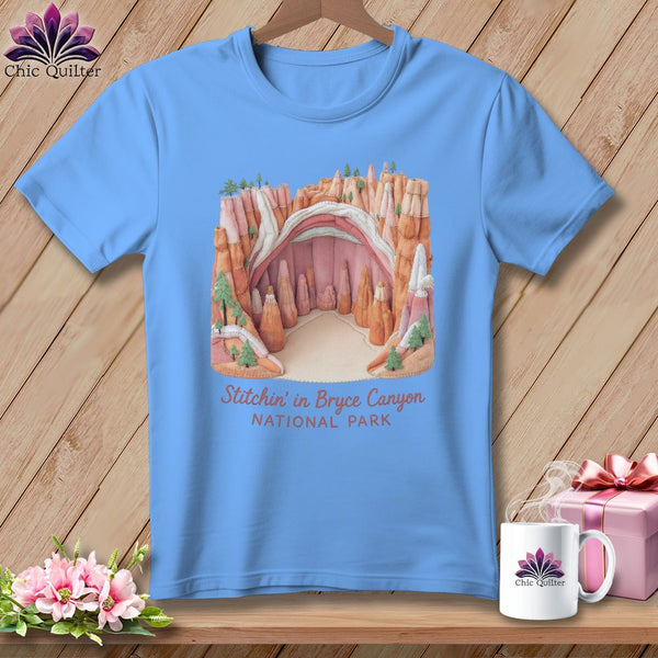 MyDesigns Physical Item S / Carolina Blue Stitchin' in Bryce Canyon National Park ~ Relaxed Fit Tee