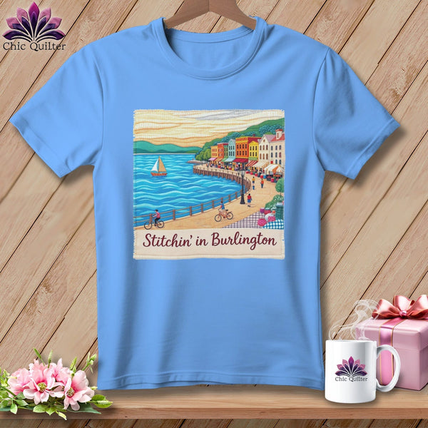 MyDesigns Physical Item S / Carolina Blue Stitchin' in Burlington ~ Relaxed Fit Tee