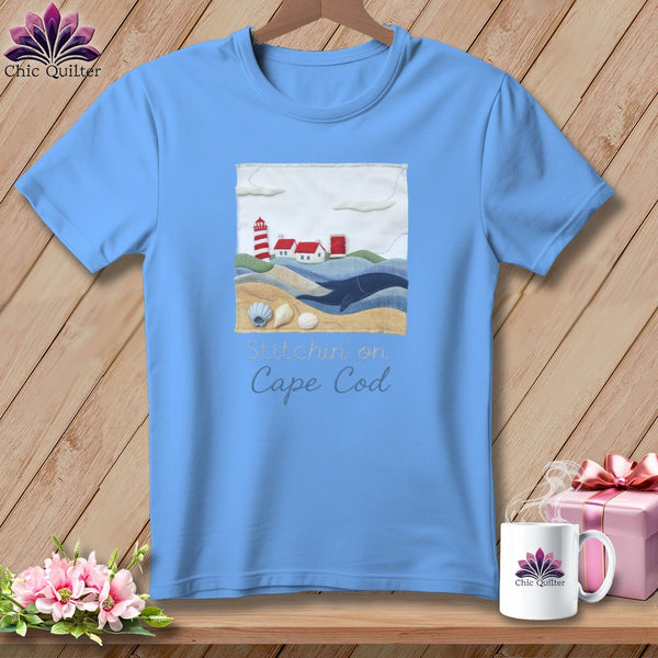 MyDesigns Physical Item S / Carolina Blue Stitchin' in Cape Cod ~ Relaxed Fit Tee