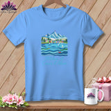 MyDesigns Physical Item S / Carolina Blue Stitchin' in Coeur d'Alene ~ Relaxed Fit Tee