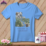 MyDesigns Physical Item S / Carolina Blue Stitchin' in Colorado ~ Relaxed Fit Tee