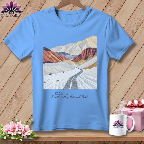 MyDesigns Physical Item S / Carolina Blue Stitchin' in Death Valley National Park ~ Relaxed Fit Tee