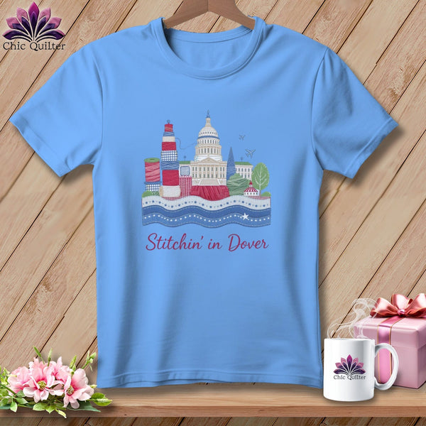 MyDesigns Physical Item S / Carolina Blue Stitchin' in Dover ~ Relaxed Fit Tee
