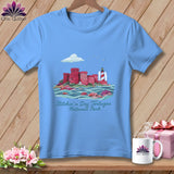 MyDesigns Physical Item S / Carolina Blue Stitchin' in Dry Tortugas National Park ~ Relaxed Fit Tee