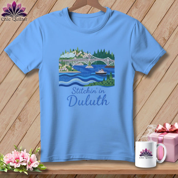 MyDesigns Physical Item S / Carolina Blue Stitchin' in Duluth ~ Relaxed Fit Tee