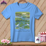 MyDesigns Physical Item S / Carolina Blue Stitchin' in Everglades National Park ~ Relaxed Fit Tee