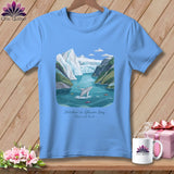 MyDesigns Physical Item S / Carolina Blue Stitchin' in Glacier Bay National Park and Preserve ~ Relaxed Fit Tee