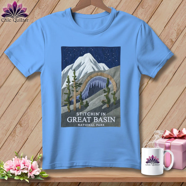 MyDesigns Physical Item S / Carolina Blue Stitchin' in Great Basin National Park ~ Relaxed Fit Tee
