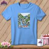 MyDesigns Physical Item S / Carolina Blue Stitchin' in Hocking Hills ~ Relaxed Fit Tee