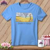 MyDesigns Physical Item S / Carolina Blue Stitchin' in Kansas ~ Relaxed Fit Tee