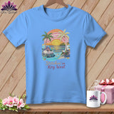 MyDesigns Physical Item S / Carolina Blue Stitchin' in Key West ~ Relaxed Fit Tee