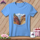 MyDesigns Physical Item S / Carolina Blue Stitchin' in Kings Canyon National Park ~ Relaxed Fit Tee