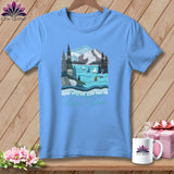 MyDesigns Physical Item S / Carolina Blue Stitchin' in Lake Tahoe ~ Relaxed Fit Tee