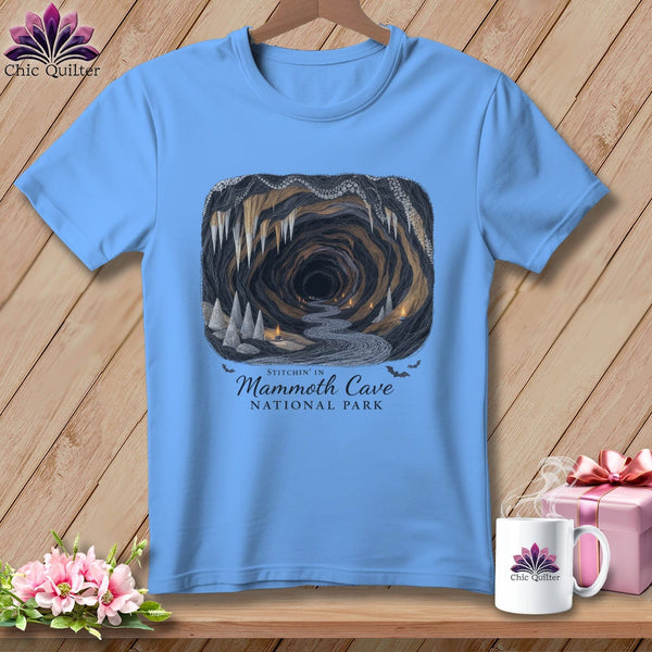 MyDesigns Physical Item S / Carolina Blue Stitchin' in Mammoth Cave National Park ~ Relaxed Fit Tee