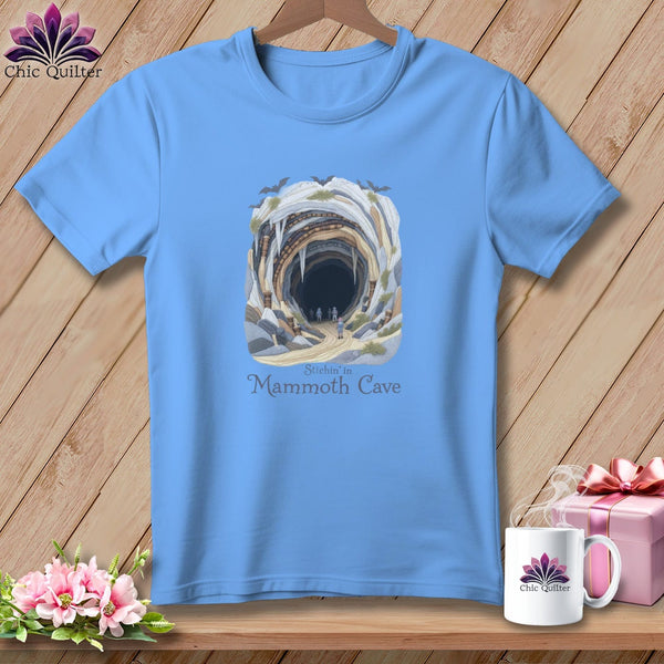 MyDesigns Physical Item S / Carolina Blue Stitchin' in Mammoth Cave ~ Relaxed Fit Tee