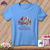 MyDesigns Physical Item S / Carolina Blue Stitchin' in Minneapolis ~ Relaxed Fit Tee