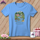 MyDesigns Physical Item S / Carolina Blue Stitchin' in Missoula ~ Relaxed Fit Tee
